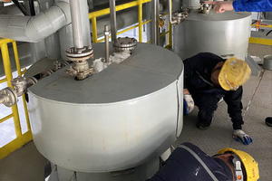 氯堿車(chē)間精餾過(guò)濾器技改